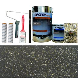 Set Vopsea Epoxidica Antracit Crazy Yellow