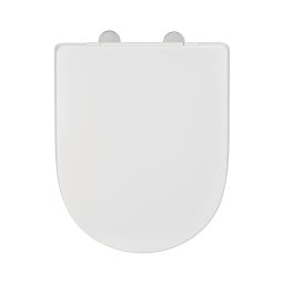WENKO 24988100-Capac WC EXCLUSIV 45x36,5 cm alb/argintiu