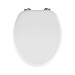 WENKO Capac WC VALENCIA 43x36 cm alb/argintiu 154008100-WC