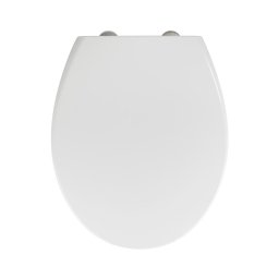 WENKO 22973100-WC Capac WC DELOS, 44,5 x 37,5 cm, alb/argintiu
