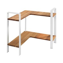 WENKO 53025100 - Poliță LOUISA 30 x 33 cm, alb/maro