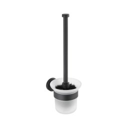 WENKO 24243100-WC Perie WC BOSIO BLACK 10x35 cm inox/argintiu/satinat