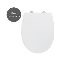 WENKO 24080800-WC capac WC TAVOLA 36,5 x 45 cm alb/crom lucios