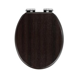 WENKO 22015100 - Capac WC WENGE 35,5x42,5 cm maro/argintiu
