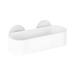 WENKO 21824100 - Poliță OSIMO din plastic, 27 x 12 cm, alb/transparent