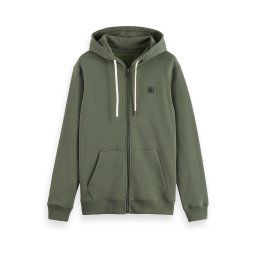 SCOTCH & SODA Jachetă Full Zip Logo Hoodie 181281 300 thyme