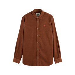 SCOTCH & SODA Cămaşă Regular-Fit Corduroy 181235 210 soft silt