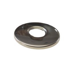 Set rozete ornamentale baterie, 2 buc, rotunde, H 8 mm, filet 1/2'', 65 mm, crom