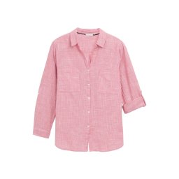 Tom Tailor Women + Bluză roșu / alb murdar