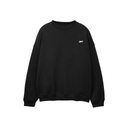 Pull&Bear Bluză de molton 'STWD' negru / alb