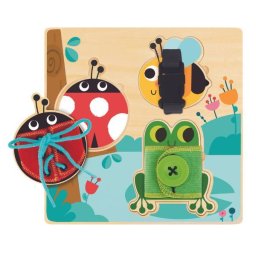 Tooky Toy: 2 în 1 puzzle cu forme animale și tablă interactivă