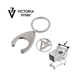 Breloc Shopping Cart Victoria Vynn Silver