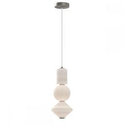 Pendul Bijou ALM-BIJOU-P3-PN, 20W LED, D19,8cm, nichel