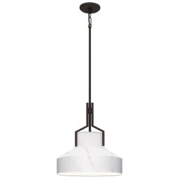 Pendul Brecken QZ-BRECKEN-2P-OZ-ABG, D37cm, 2xE27, bronz