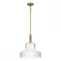 Pendul Brecken QZ-BRECKEN-2P-AB-OPAL, D37cm, 2xE27, alamă