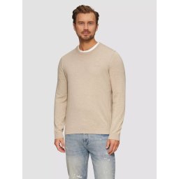 s.Oliver Pulover barbati cu decolteu la baza gatului, Bej (SELECTATI MARIMEA: 3XL)