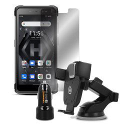 Smartphone MyPhone Hammer Iron 4 Dual silver Extreme pack
