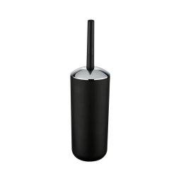 Perie WC WENKO BRASIL 10x37 cm negru/crom lucios - 21210100
