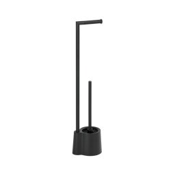 WENKO 23804100 - Perie pentru WC AVOLA, 13 x 70 cm, inox/negru