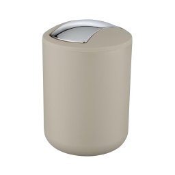WENKO 21221100 - Coș de gunoi BRASIL 14x21 cm bej/crom lucios
