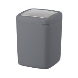 WENKO 23979100 - Coș de gunoi BARCELONA 15x20 cm antracit/crom lucios