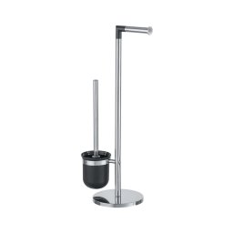 WENKO 21836800 - Perie WC PARUS 25,5 x 57 cm, inox/argintiu/negru
