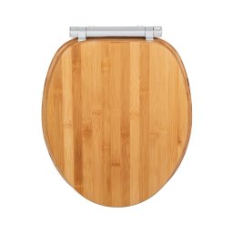 WENKO 25224100 - Capac WC BAMBOUSA, 34,5 x 40,5 cm, maro/argintiu