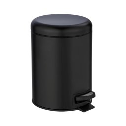 WENKO 24681100 - Coș LEMAN 21 x 24 cm, negru
