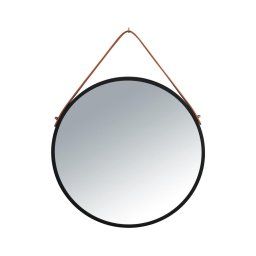 WENKO 24424100 - Oglindă BORRONE 40 x 40 cm, negru/argintiu