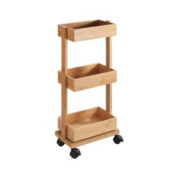 WENKO 24390100 - Raft TORTONA 18 x 71,5 cm, maro/negru