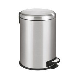 WENKO 22704100 - Coș LEMAN 30,5x44 cm inox/satinat/negru
