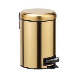 WENKO 24009800 - Coș de gunoi LEMAN 17x25 cm inox/auriu/negru
