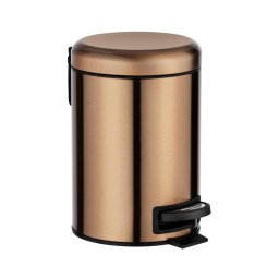 WENKO 24036100 - Coș LEMAN 17x25 cm inox/cupru/negru