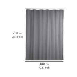 WENKO 20044100 - Perdea de duș 180 x 200 cm, gri