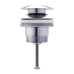 Duravit 50521000 - Ventil pentru lavoar cu sistem push-open, diametru 6,3 cm, crom lucios