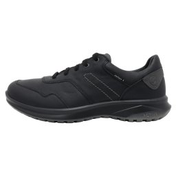 Pantofi barbati, Grisport, 881256-44101T1G-Negru, casual, piele naturala, impermeabil, cu talpa groasa, negru (Marime: 47)