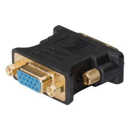 Adaptor video DVI-I DL (T) la VGA (M), Negru