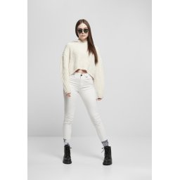 Doamnelor supradimensionate Hoody Pulover Whitesand