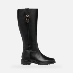 Black Women's Geox Walk Pleasure Boots - Women's