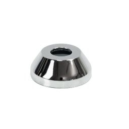 Set rozete ornamentale baterie, 2 buc, rotunde, H 31 mm, filet 3/4'', D 76 mm, crom