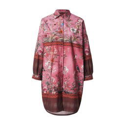 miss goodlife Rochie tip bluză 'Cherry Blossom' roz pal / roșu / negru / alb