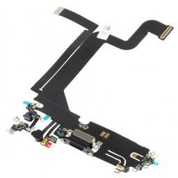 Piese si componente Banda cu Conector Incarcare - Microfon Apple iPhone 14 Pro Max, Negru