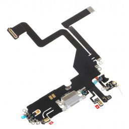Piese si componente Banda cu Conector Incarcare - Microfon Apple iPhone 14 Pro, Argintiu