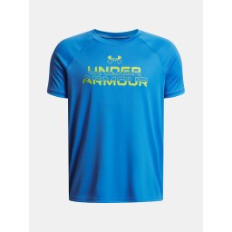 Under Armour UA Tech Split Wordmark SS-BLU Boys' T-Shirt - Boys
