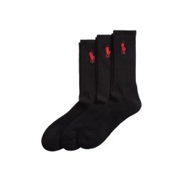 POLO RALPH LAUREN Șosete (Pack of 2) Big Pny 3Pk-Crew Sock 449858064002 001 black