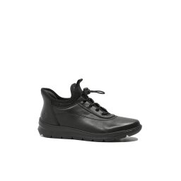 Ghete damă cu margine elastică, Rieker, negre, din piele naturală RIKZ0057-00-36 EU
