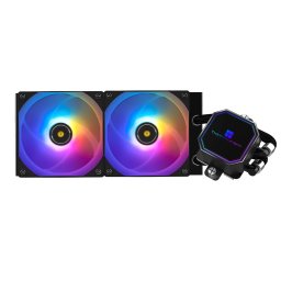 COOLER Thermalright Frozen Prism 240 Black Argb, racire cu lichid, 2 x 120mm, 1850 rpm, ARGB, negru Frozen Prism 240 Black Argb (timbru verde 2 lei)