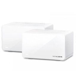 MESH MERCUSYS, Dual Band WiFi 6 Speeds up to 6000 Mbps, 2.5 Gbps Multi-Gig Ports - 1× 2.5 Gpbs and 2× Gigabit Wi-Fi 6 HALO H90X(2-PACK) (timbru verde 2.00 lei)