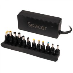ALIMENTATOR Notebook Universal AC-DC, SPACER, 90W comutare automata tensiune - compatibil cu majoritatea NB, 12 tipuri de mufe, DC15/16/19/19.5/20V, SPNA-UNIV-12 45507204 (timbru verde 0.80 lei)
