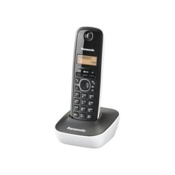 Telefon DECT alb/negru, KX-TG1611FXW, Panasonic, KX-TG1611FXW (timbru verde 0.8 lei)